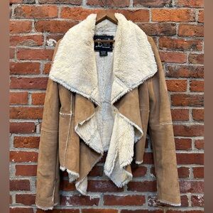 Me Jane Tan Teddy Jacket with Cream Lining